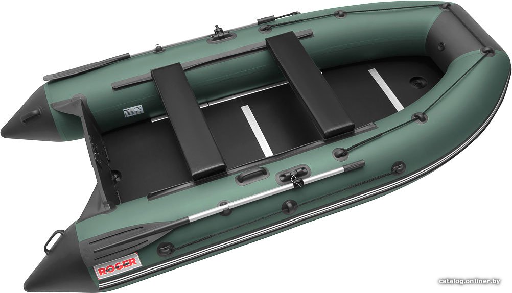 Моторно-килевая лодка Roger Boat Hunter Keel 3200 (малокилевая, зеленый/черный)