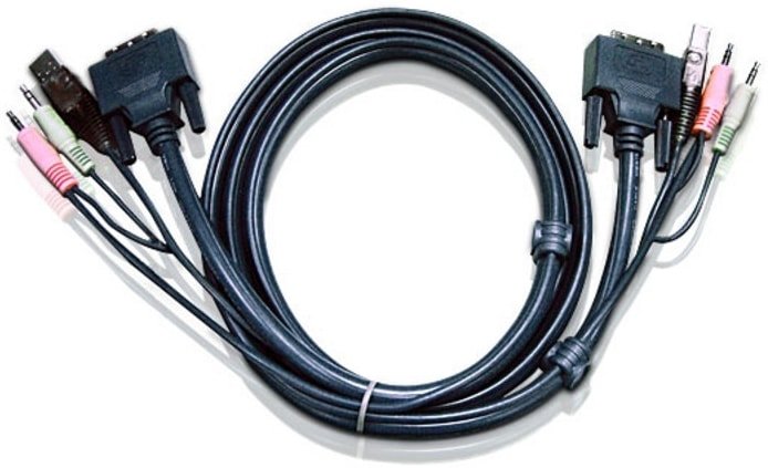 

Кабель Aten DVI-D - DVI-D 2L-7D02UD (1.8 м, черный)