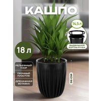 Кашпо El Casa Сигма 650163 (черный)