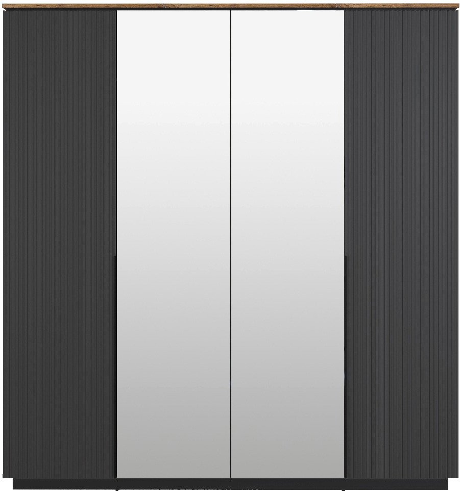 Шкаф распашной Black Red White San Gimignano SZF4D (антрацитовый/дуб нокс)