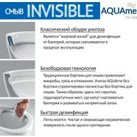 Унитаз подвесной AQUAme AQM2016PRO 48x35, смыв торнадо