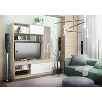 Стенка ДСВ Софи №1 СЦС 1400.1 (дуб сонома/белый глянец)