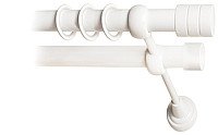 

Карниз для штор Lm Decor Цилиндр 088 2р гладкий 25/19мм (белый глянец, 2м)