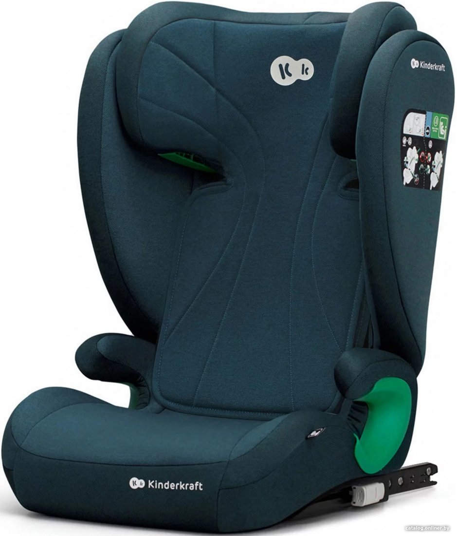 Детское автокресло KinderKraft Junior Fix I-size (зеленый изумруд)