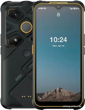 Телефон AGM Glory G1S 8GB/128GB (черный/оранжевый)