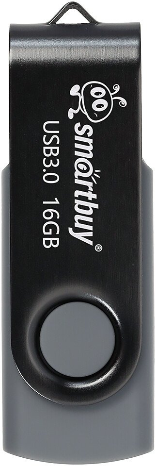 USB Flash SmartBuy Twist USB 3.0 16GB (черный/серый)