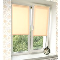 Мини рулонные шторы Delfa Эконом Сантайм Лен СРШ 01МЭД2875 57x160 (шампань)