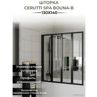 Стеклянная шторка для ванны Cerutti Spa Bouna-B 130x140