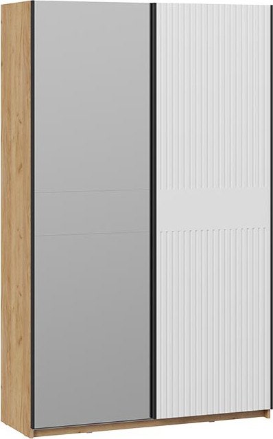 

Шкаф-купе Трия Оскар Хилтон Т2 1400 271072 (ручка черная/дуб крафт золотой/белый матовый)