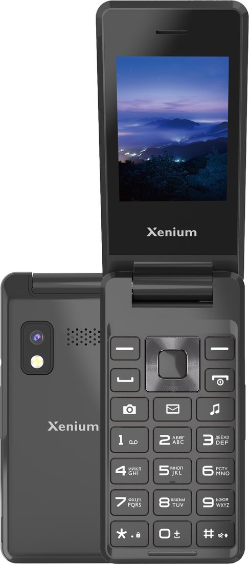 Кнопочный телефон Xenium X600 (темно-серый)