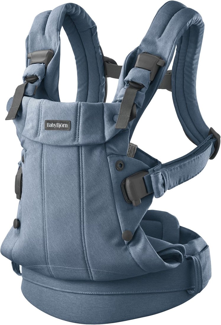 Рюкзак-переноска BabyBjorn Harmony Woven 0880.33 (blue melange)