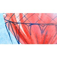 Фотообои ФабрикаФресок Живопись. Акварельный Разноцветный Париж 1165270 (500x270)