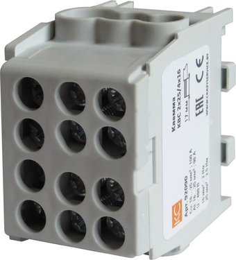 КС КВС распределительная с двойным винтом 2x25/4x16 92090 (серый)