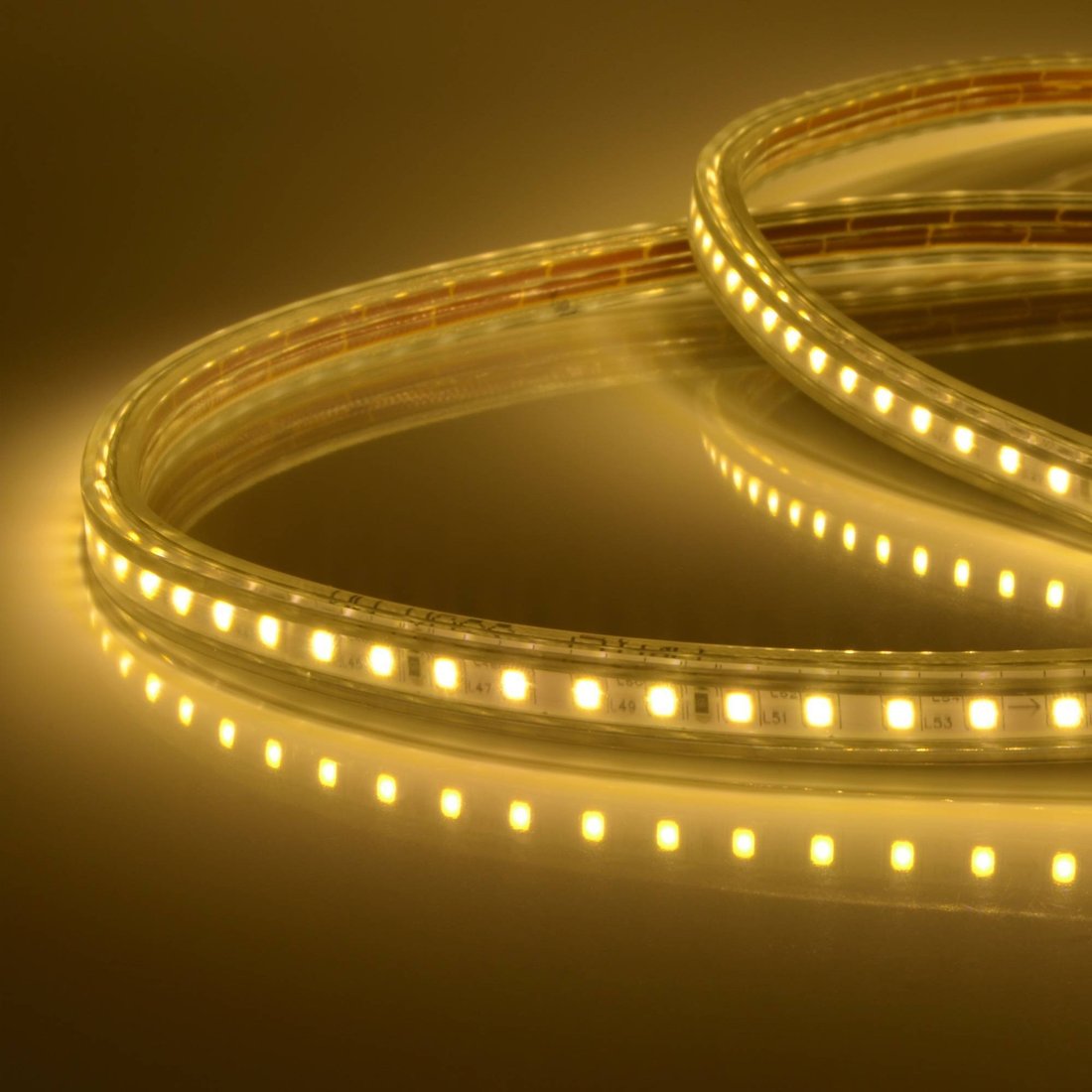 

Светодиодная лента Uniel ULS-2835-120LED/m-10mm-IP67-220V-10W/m-50M-3000K
