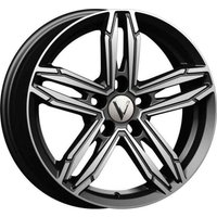 Литые диски Vector B256 16x6.5" 5x114.3мм DIA 66.1мм ET 40мм Черный с алмазной проточкой