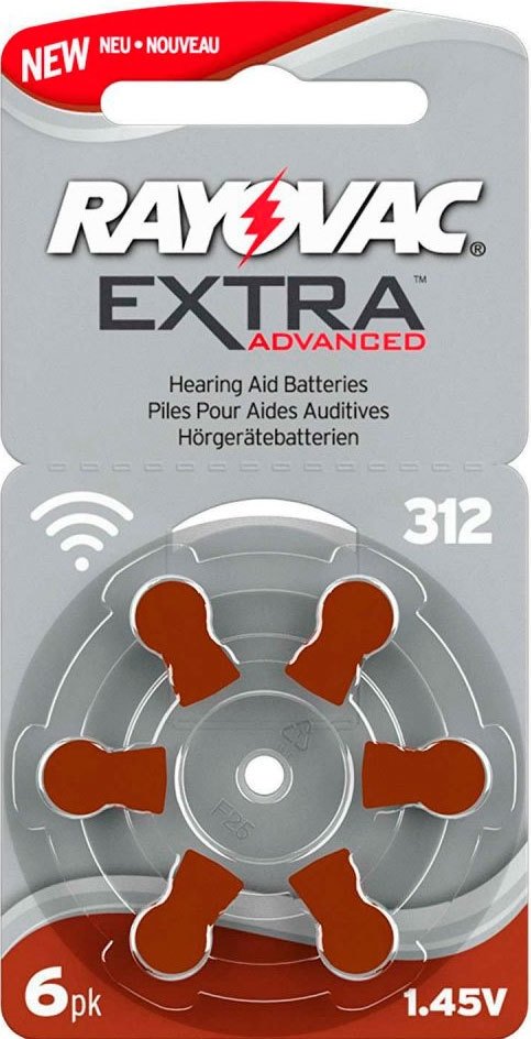 Батарейка Rayovac Extra 312 6 шт