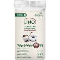 Влажные салфетки Lino хлопковые (60 шт)