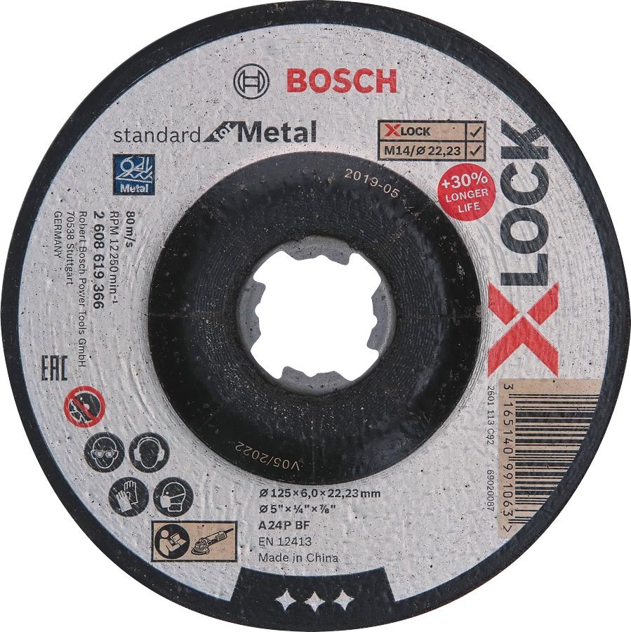Шлифовальный круг Bosch X-LOCK Standard Metal 2608619366