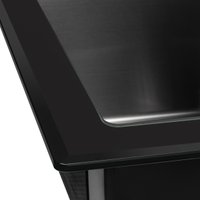 Кухонная мойка ARFEKA ECO AR 500*500 GS BLACK GLASS + BLACK PVD NANO