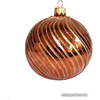 Елочная игрушка Орбитал Шар Д-328 200-063-6 (8см, шоколад)