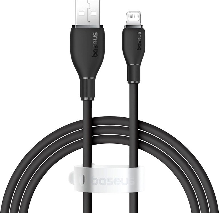 

Кабель Baseus Pudding Series Fast Charging Cable 2.4A USB Type-A - Lightning (1.2 м, черный)