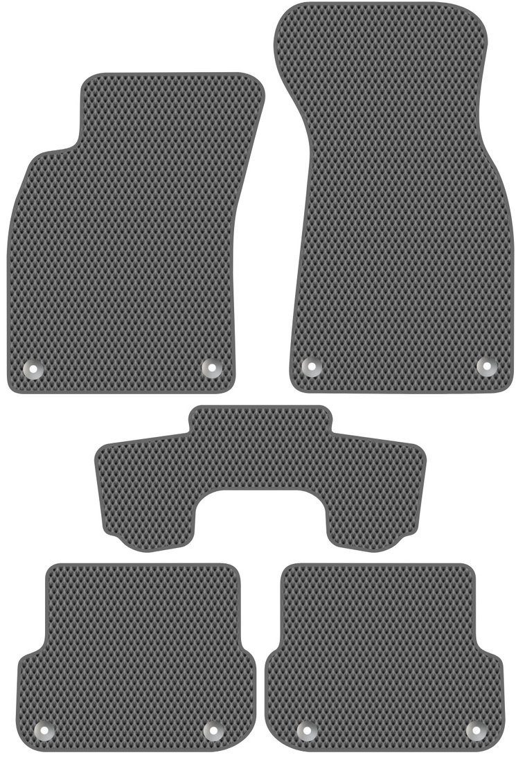 

Комплект ковриков для авто Alicosta Audi S6 (универсал, седан / C6) 2004 - 2010 (серый, ромб)