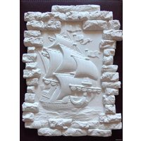 Декоративный камень Polinka Декор Фрегат (белый)