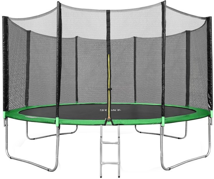 

Батут Happy Jump 14ft Pro 435 см с внешней сеткой и лестницей