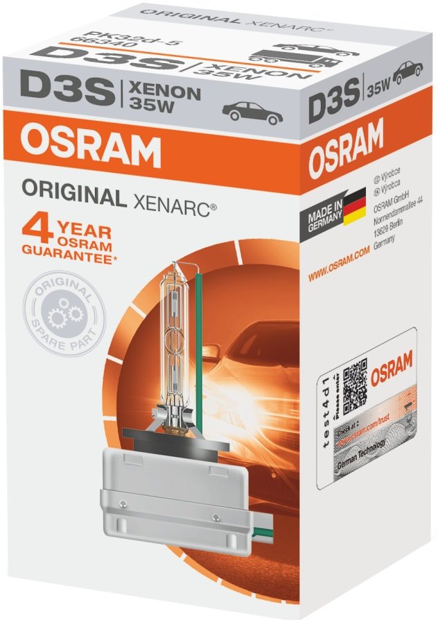 

Ксеноновая лампа Osram D3S 66340 1шт
