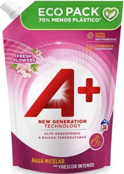 

Гель для стирки A+ Fresh Flowers Универсальный (1.62 л)