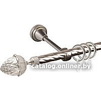Карниз для штор АС ФОРОС Grace D16K составной + наконечники Шишка (2.8м, сатин)