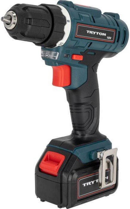 Дрель-шуруповерт Tryton TFV18B2 (с 2-мя АКБ, кейс)