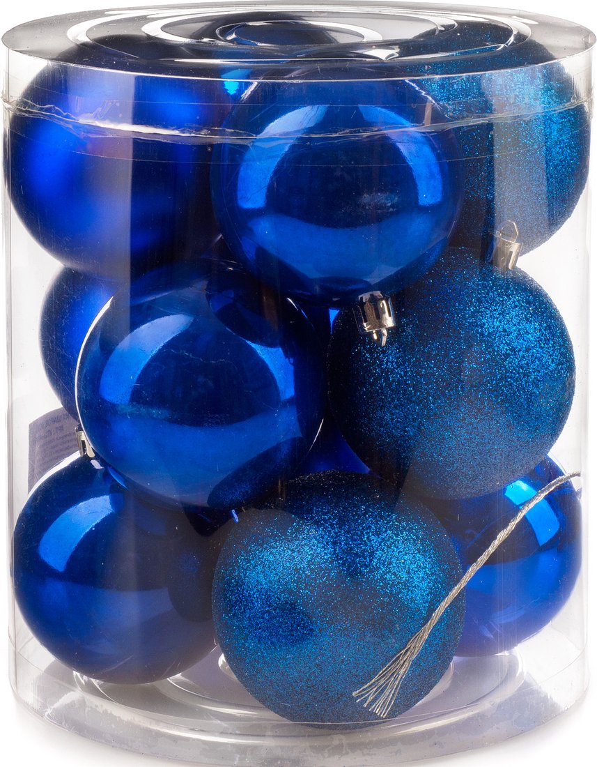 

Елочная игрушка Ausini VT25-04005-4 (синий, 12 шт)
