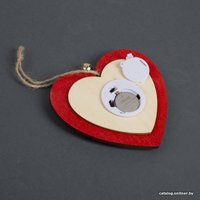 Елочная игрушка Luazon Сердце новогоднее красное 4357360