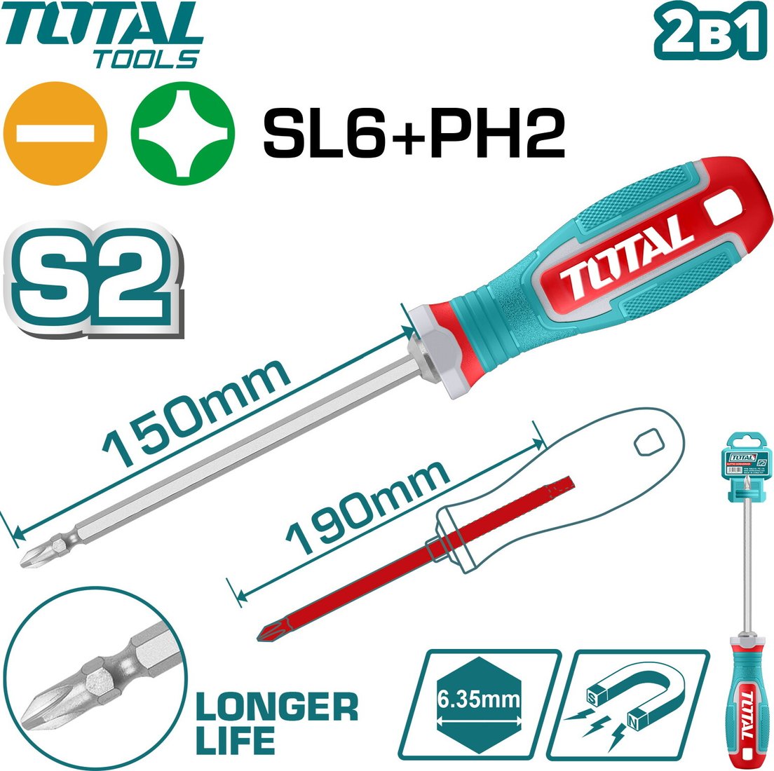 

Отвертка Total THT250266