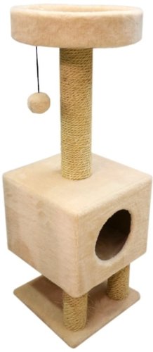 Комплекс Cat House На ножках 1.05 (мех/сизаль)