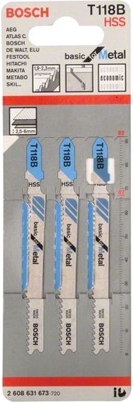 

Набор оснастки для электроинструмента Bosch 2608631673 (3 предмета)