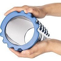 Набор для йоги Sundays Fitness Валик IR97435B + Коврик IR97506 (голубой, серый)