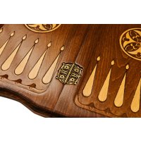 Шахматы/шашки/нарды Haleyan Резные 40 с ручкой kh130-4