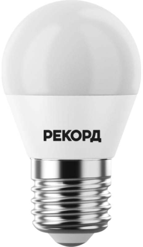 

Светодиодная лампочка Рекорд LED P45-U 8W Е27 3000К