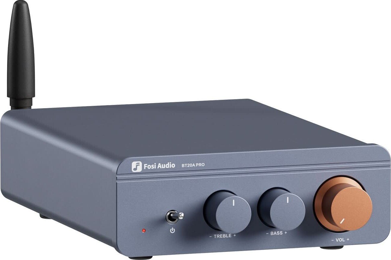 Усилитель мощности Fosi Audio BT20A Pro (48V/5A, синий)