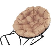 Кресло-качалка M-Group Папасан 12710401 (черный/бежевая подушка)