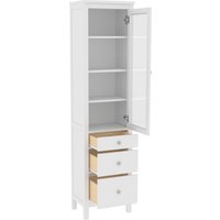 Шкаф-витрина ММЦ Кантри 13 (белый лак)