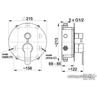 Смеситель Armatura Hexa Ring 40 4029-410-00