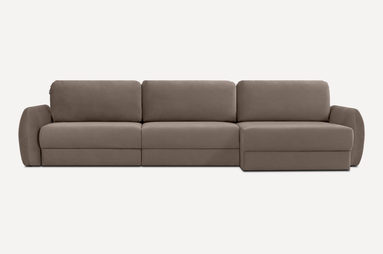 

Угловой диван Divan Биани-2 Barhat Latte 260019 (серый)