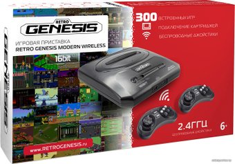 Игровая приставка Retro Genesis Modern Wireless (2 геймпада, 300 игр)