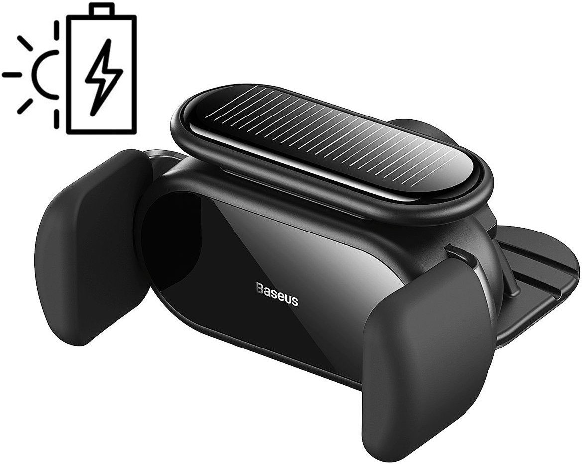 

Держатель для смартфона Baseus Steel Cannon pro Solar Electric Car Mount