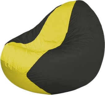 Кресло-мешок Flagman Classic K2.1-128 (черный/желтый)