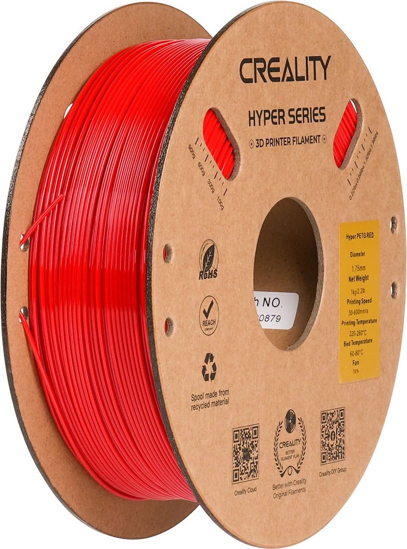 Филамент Creality Petg Hyper 1.75мм 3301030072 (1кг, красный)