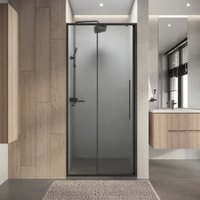 Душевая дверь Niagara Nova NG-34-L10CHGR 100x195 (графит/шиншилла стекло)